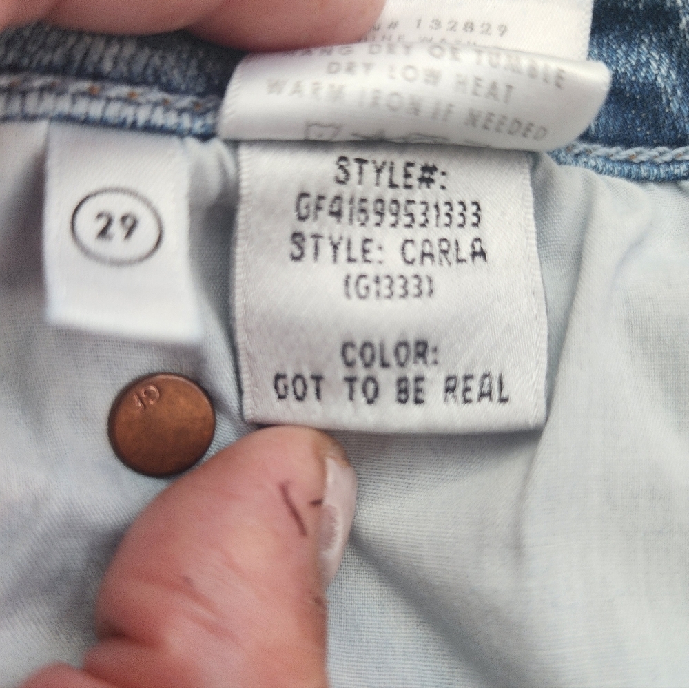 GRLFRND CARLA JEANS GOT TO BE REAL FLARE LEG WOMENS SIZE 29 - Picture 6 of 15